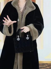 Thickened Imitate Mink Fur Coat - Palm and Thread