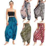 Bohemian High Waist Rayon Harem Baggy Pant - Palm and Thread