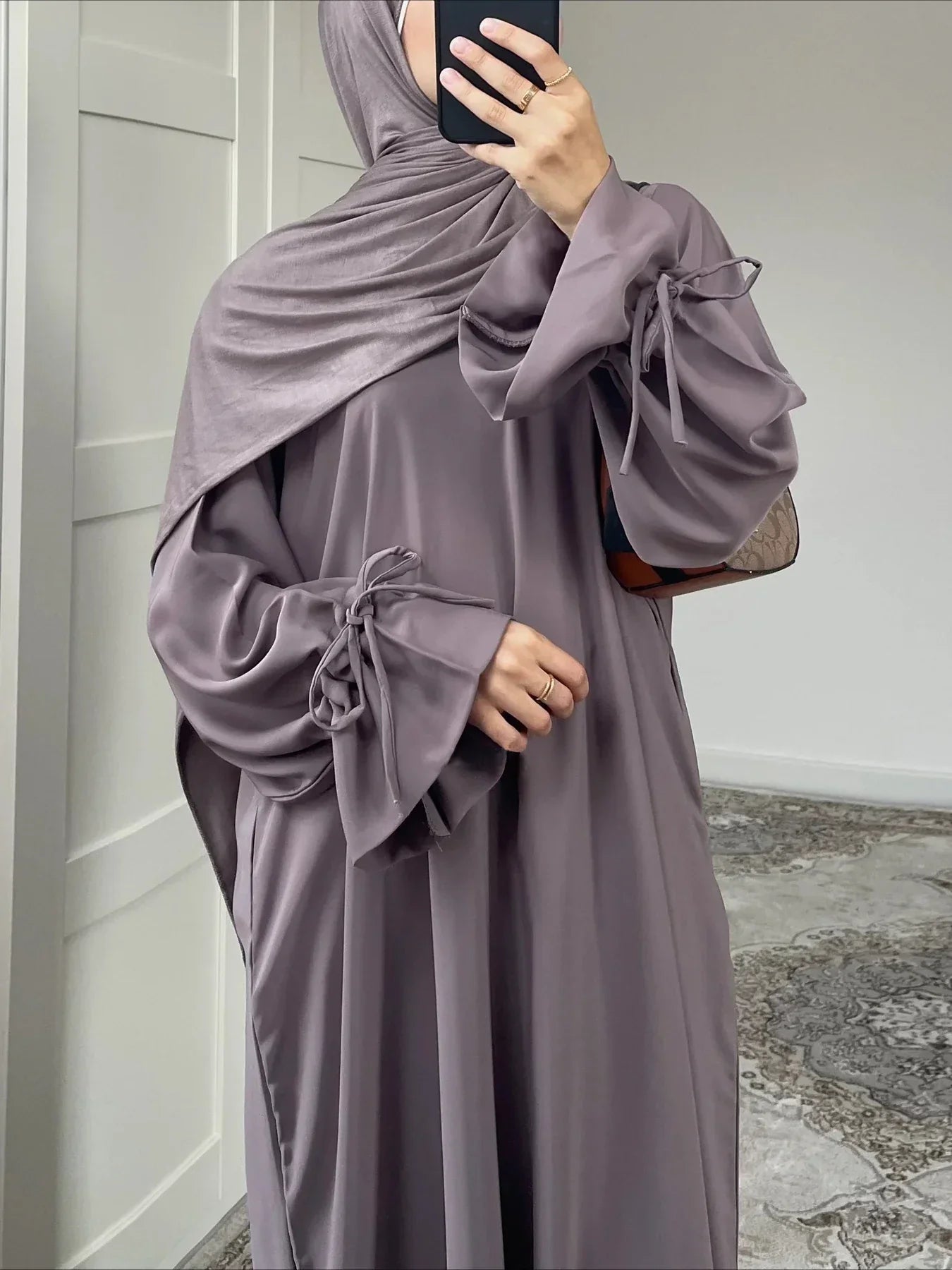 Lace Up Vestidos Largos Abaya - Palm and Thread