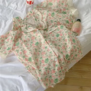 Flora Ruffle Pajama - Palm and Thread