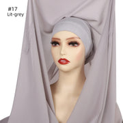 Newest Instant Chiffon Hijab - Palm and Thread