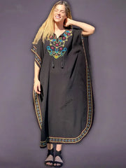 Bohemian Printed Loose Beach Dress - Palm and Thread