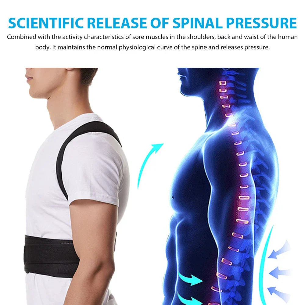 Back Brace Posture Corrector Belt - Palm and Thread