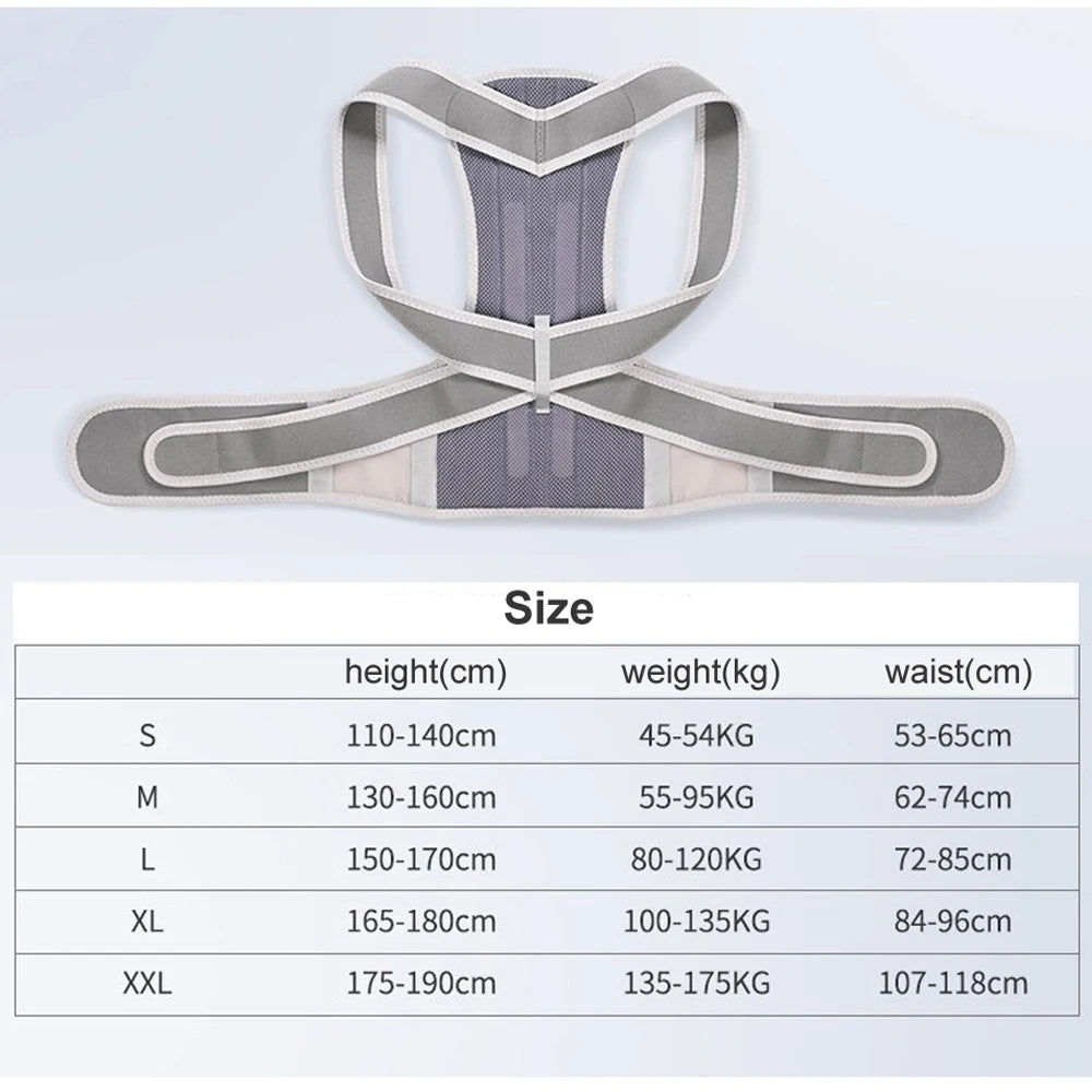 Humpback Girdle Keel Upper Back Strap Brace Belt - Palm and Thread