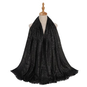 New Jacquard Satin Silk Hijab Scarf - Palm and Thread