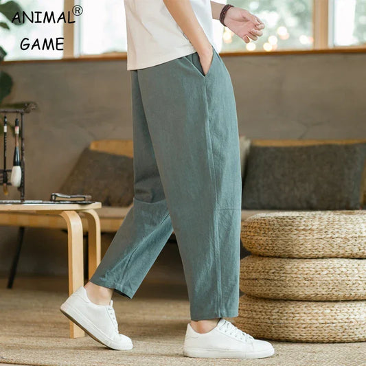 Cotton Linen Fashion Casual Pant - Palm and Thread