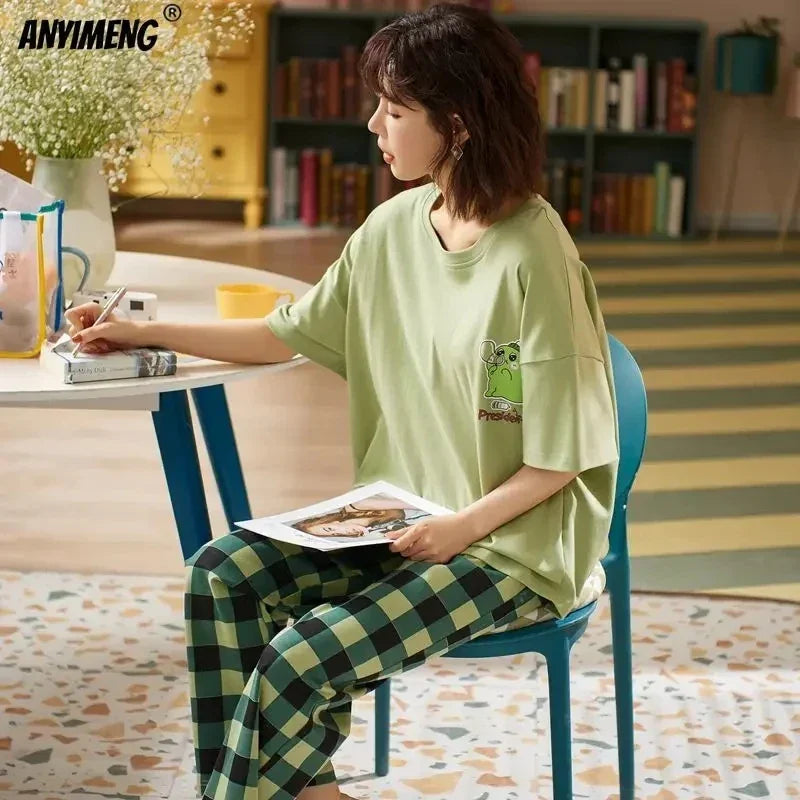New Sleepwear Cartoon Cotton Pajamas - Palm and Thread
