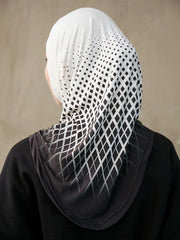 Sporty Inner Hijab Geometric Printing Pattern - Palm and Thread
