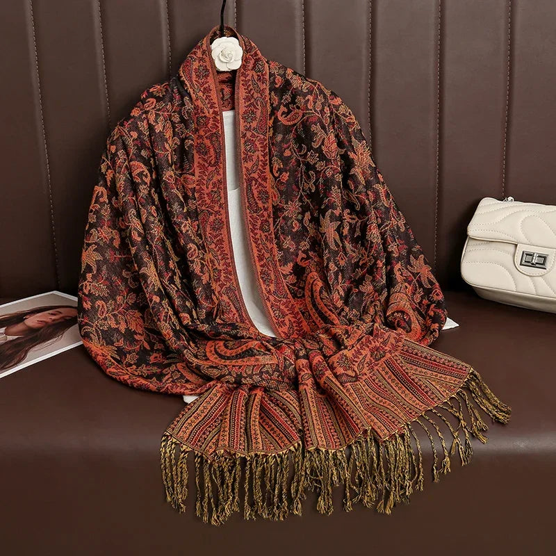 Luxury Brand Cashmere Scarf Printed - Palm and Thread