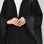 Sequin Open Abaya - Palm and Thread