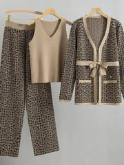 Knitted 3 Pieces Warm Set - Palm and Thread