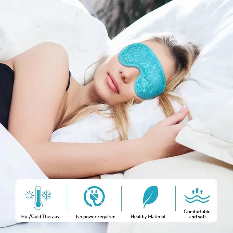 Gel Eye Mask Reusable Beads for Hot & Cold Therapy - Palm and Thread