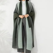 Miyake Folds Sleeve Coat Abaya - Palm and Thread