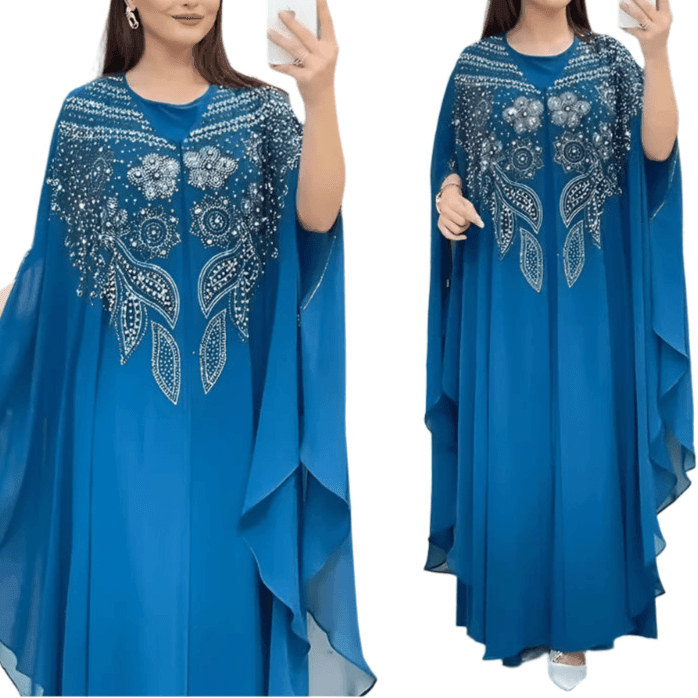 Chiffon Boubou Abaya - Palm and Thread