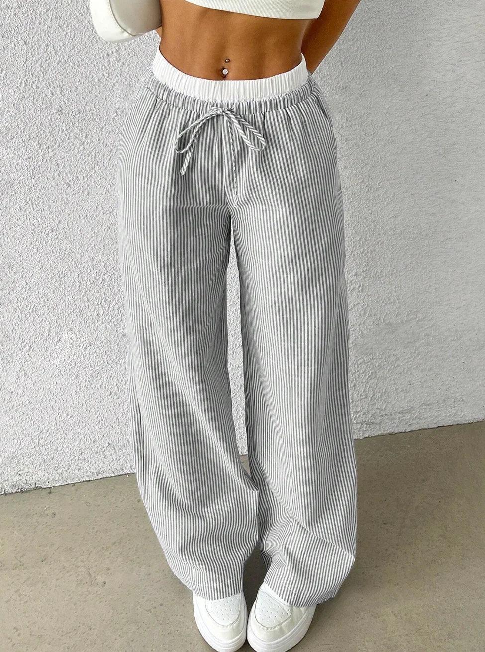 solid color casual Pant - Palm and Thread