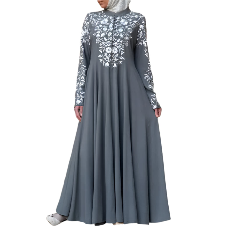 Kimono burka print dress Abaya - Palm and Thread