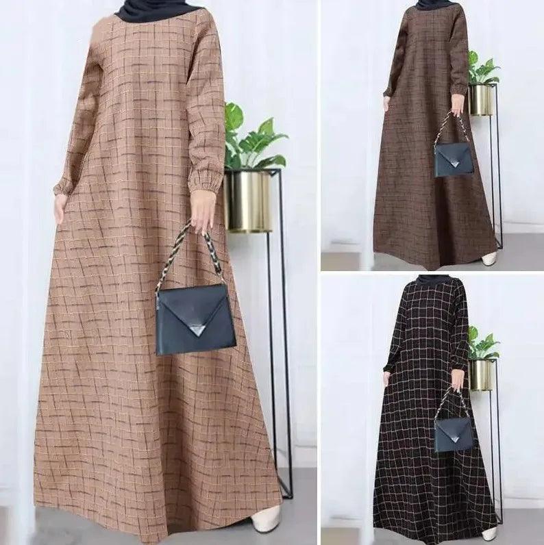 Corduroy Thick Warm Dress Abaya - Palm and Thread