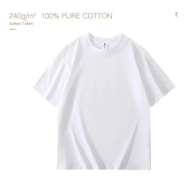 Heavy plus size Plain T-Shirt