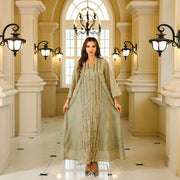 Fashion Elegant Long Sleeve Jalabiya Abaya - Palm and Thread