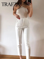 Elegant Solid Pencil Pant - Palm and Thread