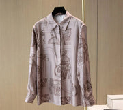 Luxury Brand Design Vintage Print Top - Palm and Thread