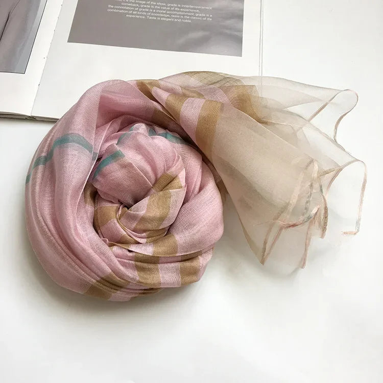Silk & Wool Four Seasons Scarf - Palm and Thread