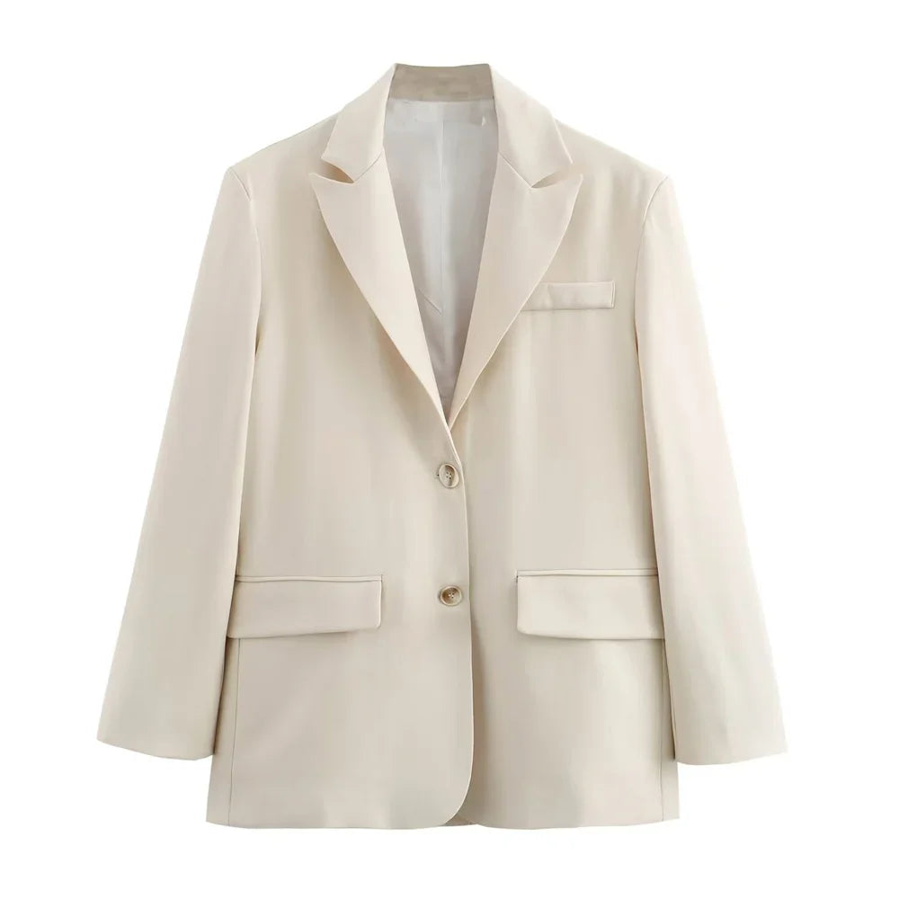 temperament simple and versatile loose suit jacket - Palm and Thread