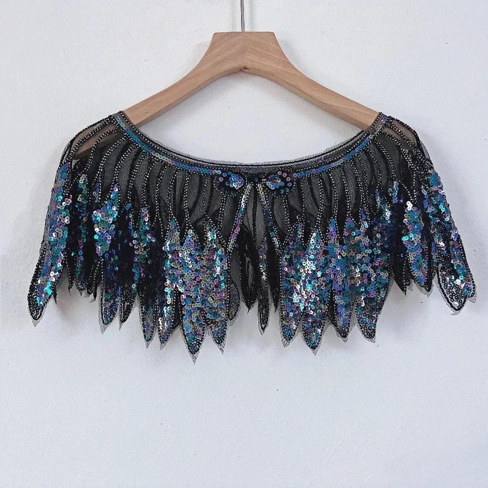 Sequin Bead Sling Slim Fit Straight Tank Top - Palm and Thread