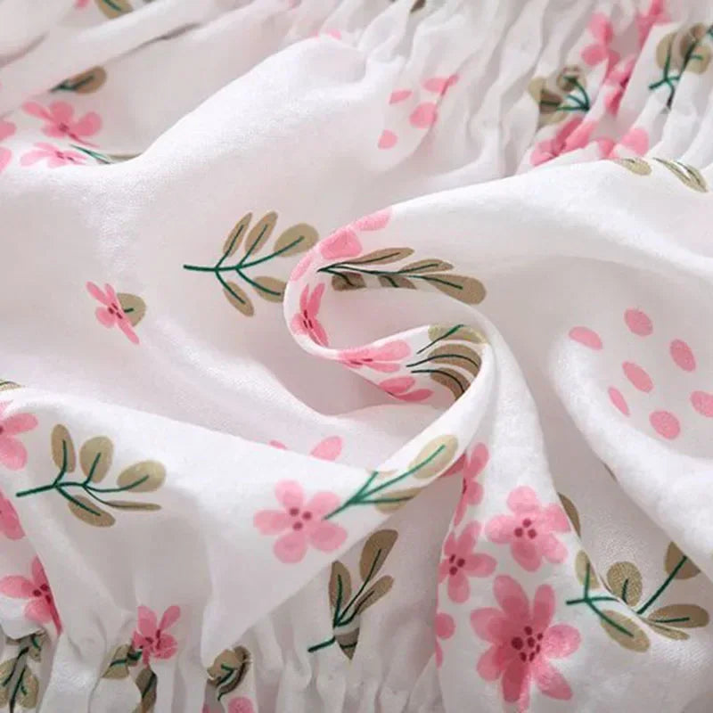 Sweet Broken Flower Slash Neck Blouse - Palm and Thread