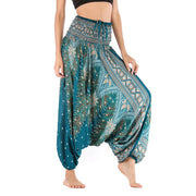 Bohemian High Waist Rayon Harem Baggy Pant - Palm and Thread