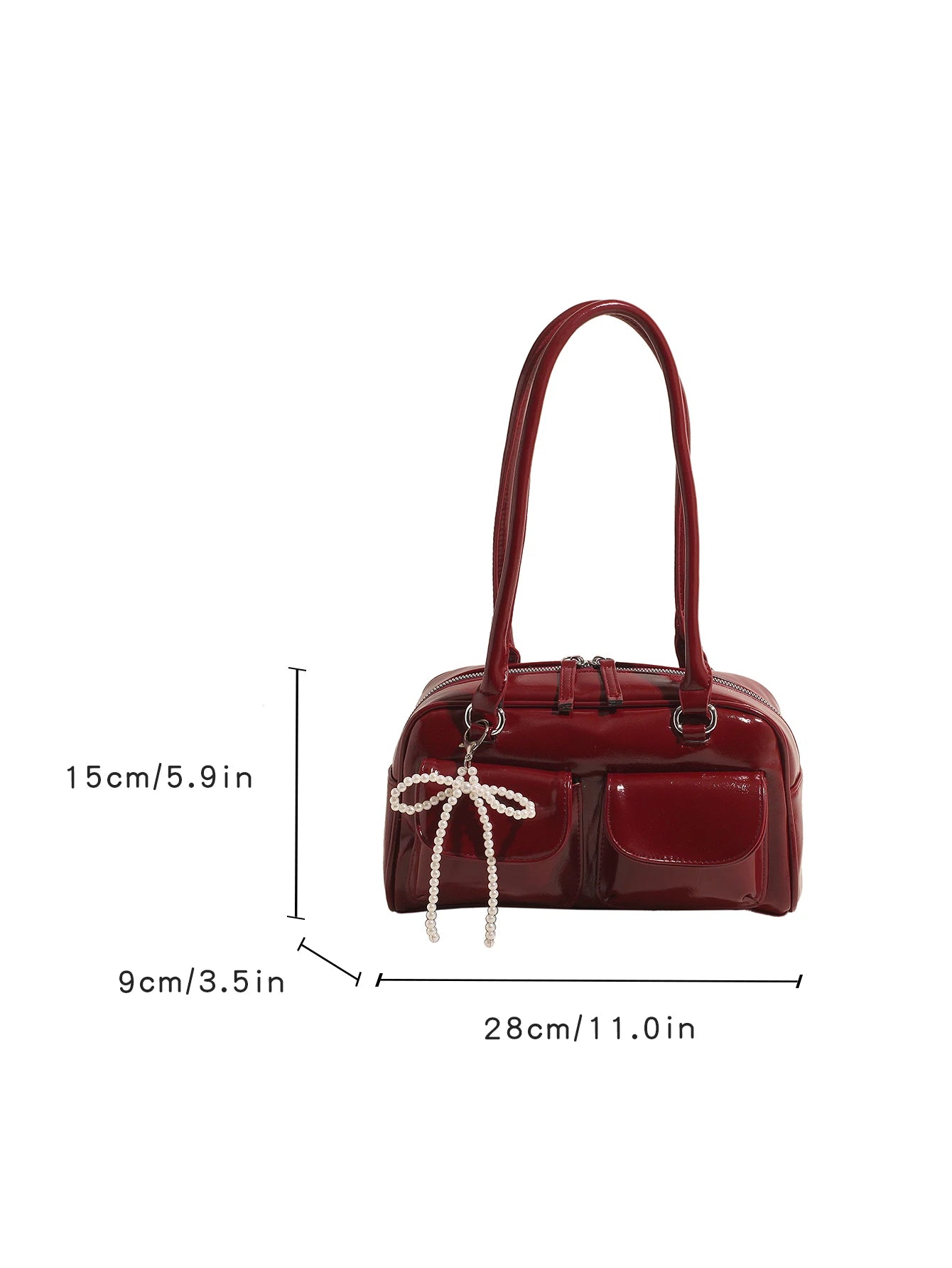 Trendy Bow Underarm Pillow Bag