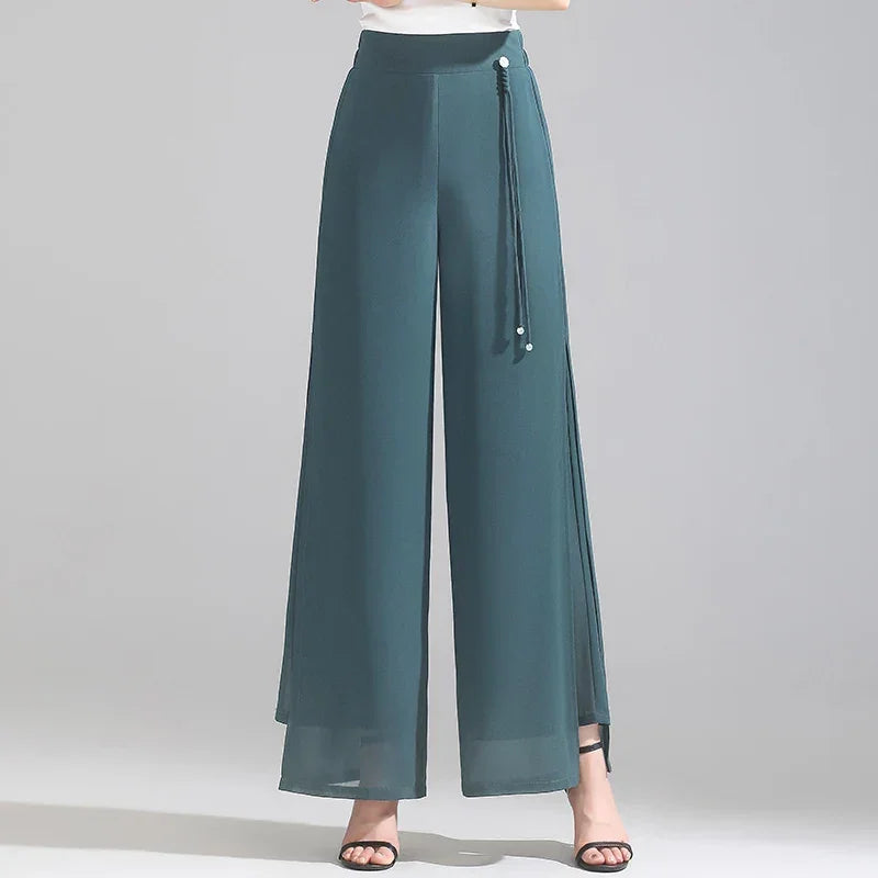 Double Layer Chiffon Pant - Palm and Thread