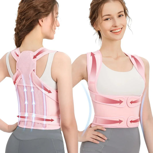 Adjustable Back Brace Full Back Support - Palm and Thread