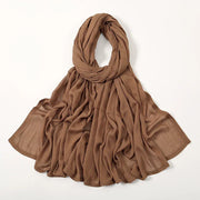 Thin Plain Shawl Soft Viscose Rayon Headscarf - Palm and Thread
