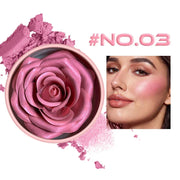 4-Shade Rose Petal Blush 3D petal rose Makeup Blush - Palm and Thread