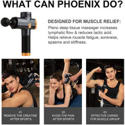 Phoenix A2 Massage Gun Deep Body Massager - Palm and Thread