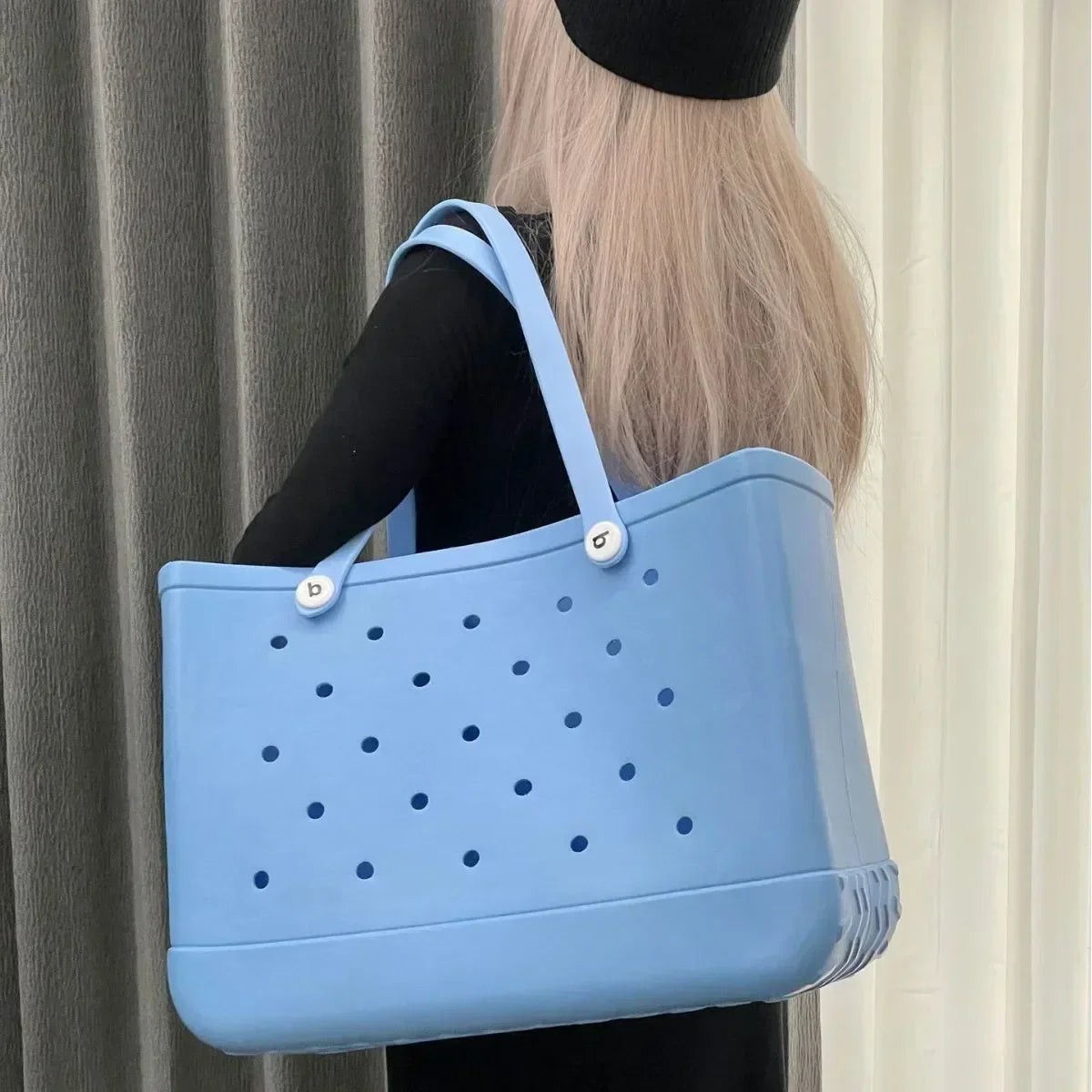 Croc Beach Tote Rubber Waterproof Bag - Palm and Thread