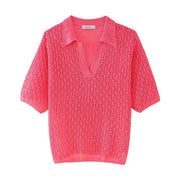 New Jacquard Mesh Loose Top - Palm and Thread