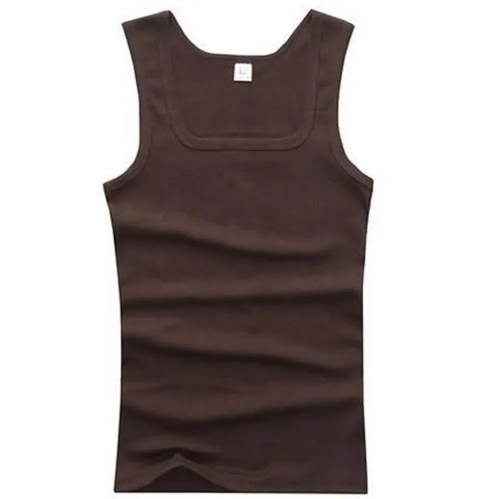 Basic Elastic tank top Pure Cotton Sleeveless t-shirt - Palm and Thread
