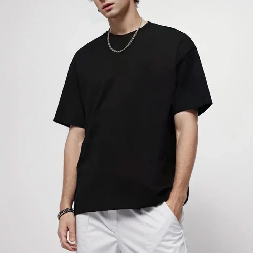 Heavy plus size Plain T-Shirt
