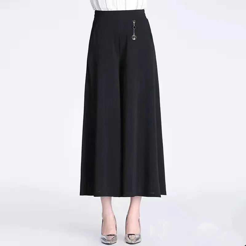 Elastic High Waist Wide Leg Pant - Palm and Thread