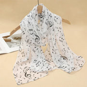 New Print Chiffon Scarf Shawl - Palm and Thread