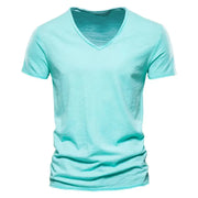 Brand Quality 100% CottonT-shirt V-neck Fashion - Palm and Thread