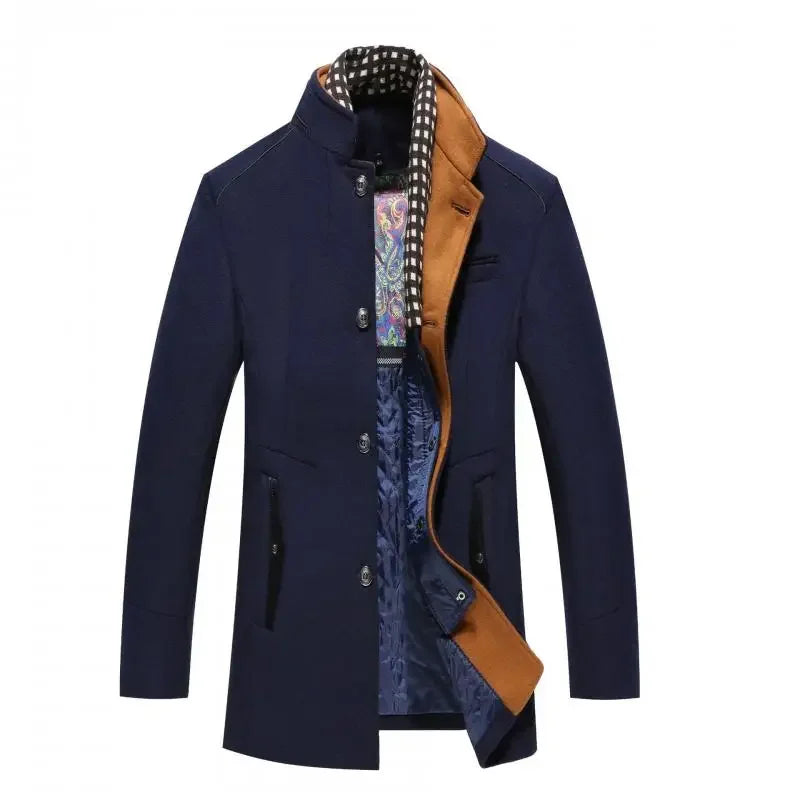 Wool Coats Smart Casual Thick Warm