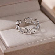 Stainless Steel Angel Feather Ring - Palm and Thread