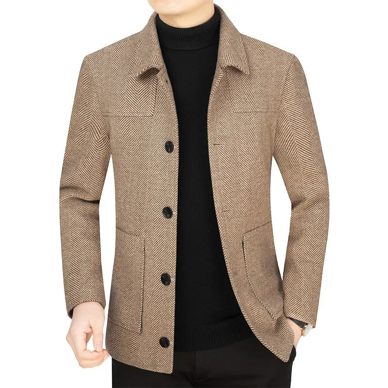 Turn Down Collar Blazers Coat - Palm and Thread