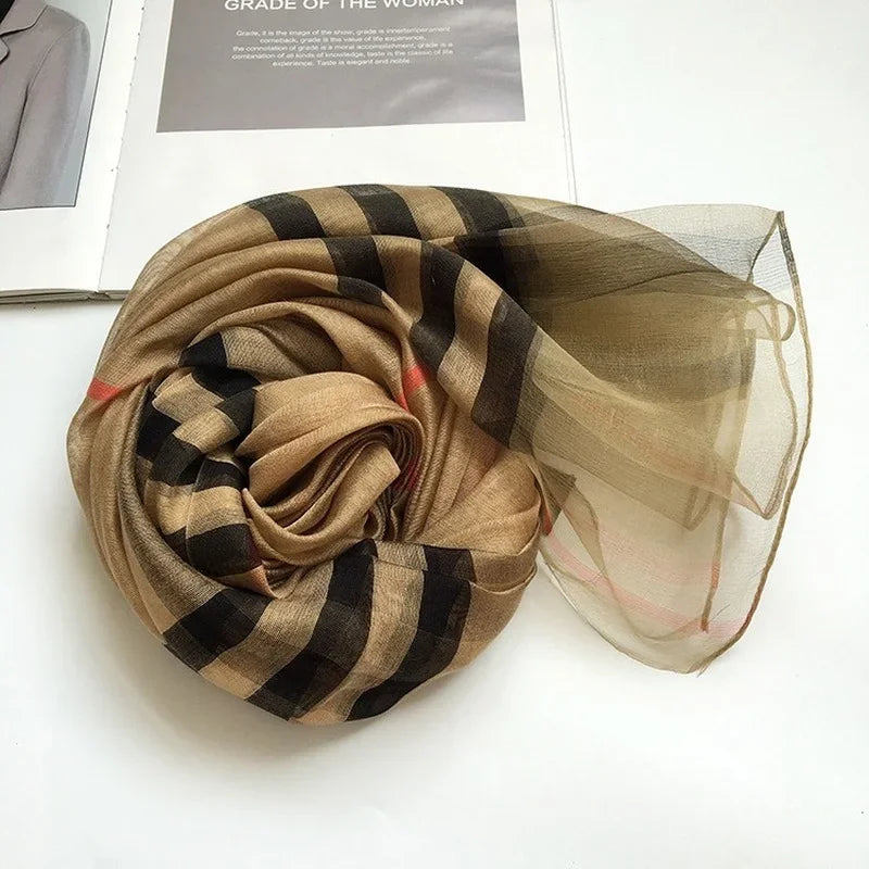 Silk & Wool Four Seasons Scarf - Palm and Thread