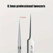1 Pack Extra Fine No. 5 Cellular Acne Blackhead Tweezer - Palm and Thread