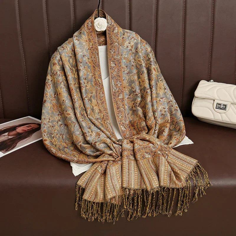 Luxury Brand Cashmere Scarf Printed - Palm and Thread