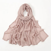 Thin Plain Shawl Soft Viscose Rayon Headscarf - Palm and Thread